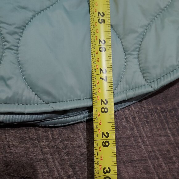 Jacket Bagatelle Collection Quilted Sage Green Lightweight Snap Closure - Picture 6 of 9